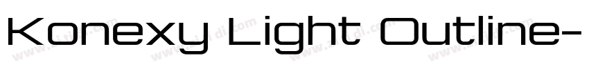 Konexy Light Outline字体转换 Konexy Light Outline字体转换